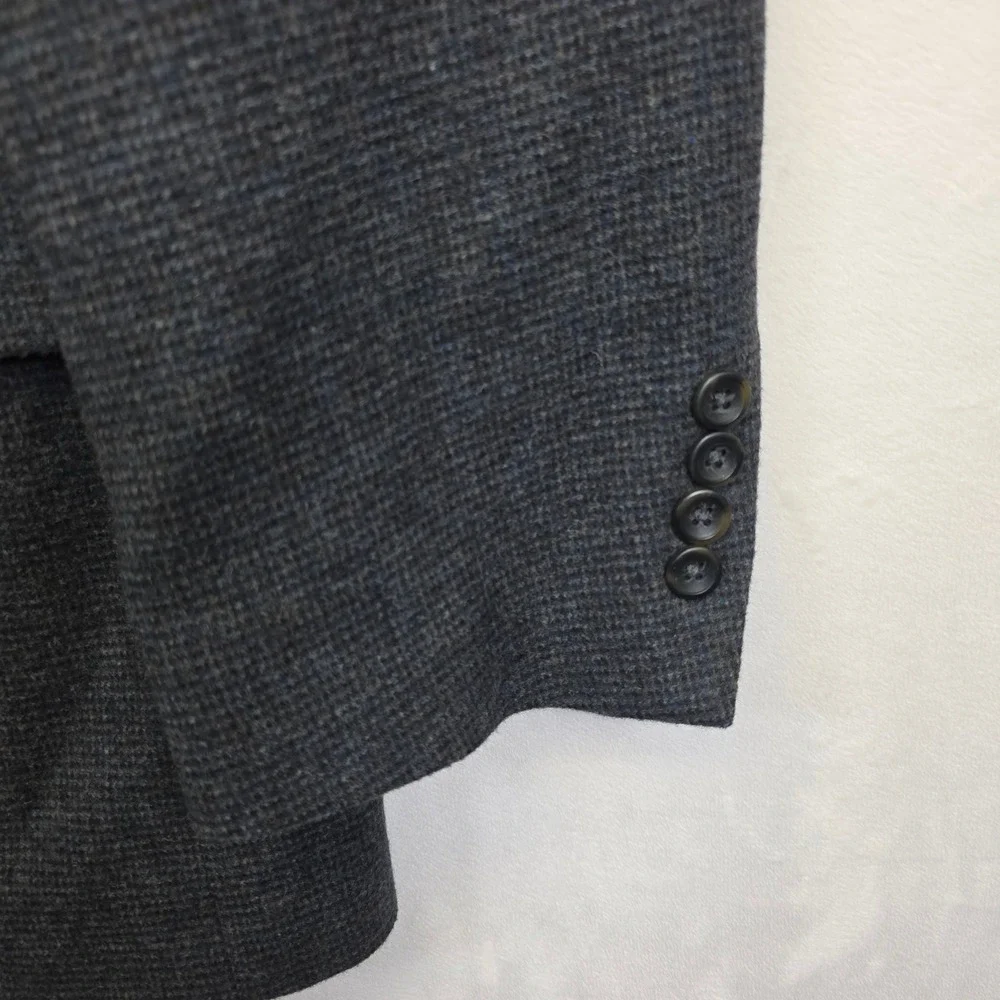 Oscar de la Renta Blazer Mens 46 Gray Wool Cashmere Business Formal Sport‎ Coat